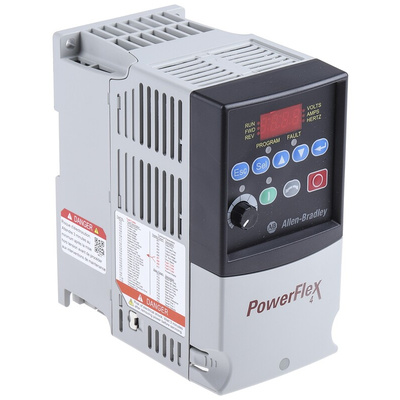 Allen Bradley Inverter Drive, 0.4 kW, 3 Phase, 400 V ac, 1.4 A, PowerFlex 4 Series