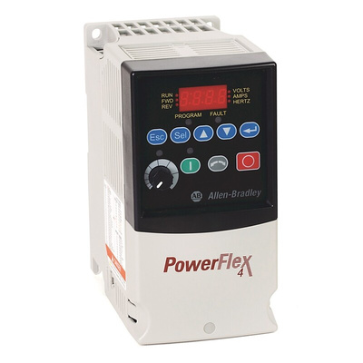 Allen Bradley Inverter Drive, 1.5 kW, 3 Phase, 400 V ac, 4 A, PowerFlex 4 Series