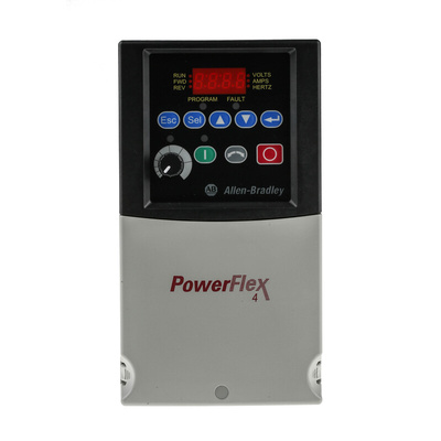 Allen Bradley Inverter Drive, 3.7 kW, 3 Phase, 400 V ac, 8.7 A, PowerFlex 4 Series