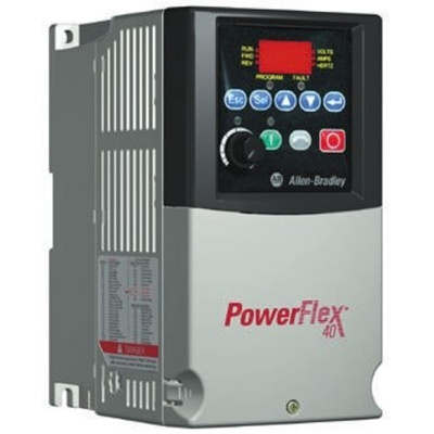 Allen Bradley Inverter Drive, 0.75 kW, 1 Phase, 230 V ac, 5 A, PowerFlex 40 Series