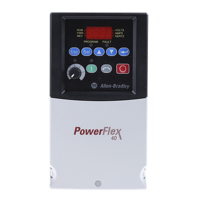 Allen Bradley Inverter Drive, 1.5 kW, 3 Phase, 400 V ac, 4 A, PowerFlex 40 Series