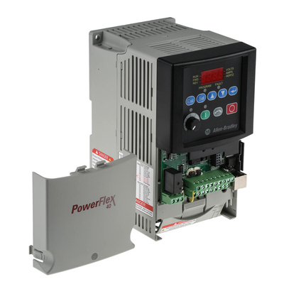 Allen Bradley Inverter Drive, 4 kW, 3 Phase, 400 V ac, 10.5 A, PowerFlex 40 Series