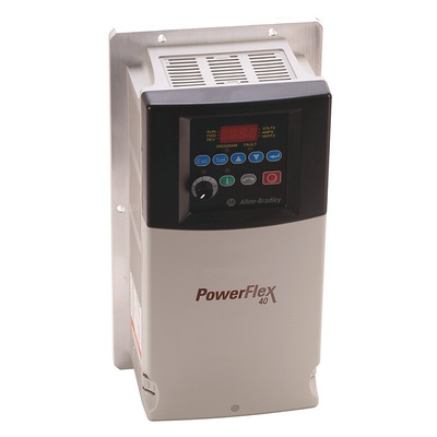 Allen Bradley Inverter Drive, 7.5 kW, 3 Phase, 400 V ac, 17 A, PowerFlex 40 Series