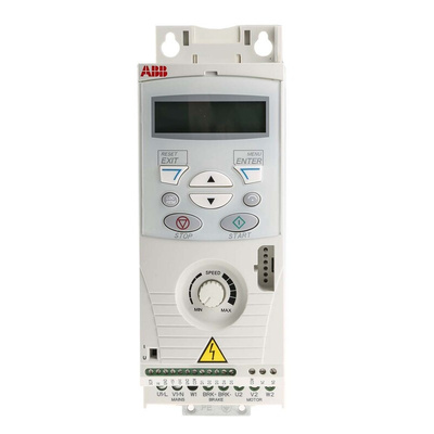 ABB Inverter Drive, 0.37 kW, 1 Phase, 240 V ac, 2.4 A, ACS150 Series