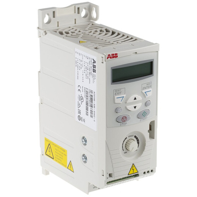 ABB Inverter Drive, 0.37 kW, 3 Phase, 480 V ac, 1.2 A, ACS150 Series