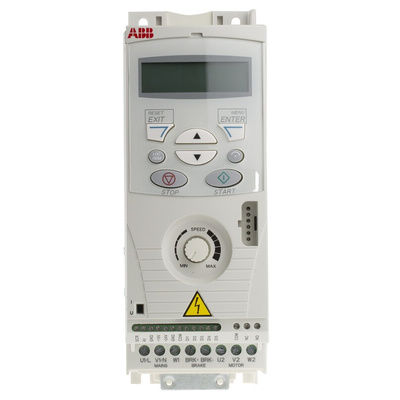 ABB Inverter Drive, 0.37 kW, 3 Phase, 480 V ac, 1.2 A, ACS150 Series