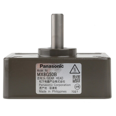 Panasonic Spur Gearbox, 50:1 Gear Ratio, 6.73 Nm Maximum Torque, 27rpm Maximum Speed