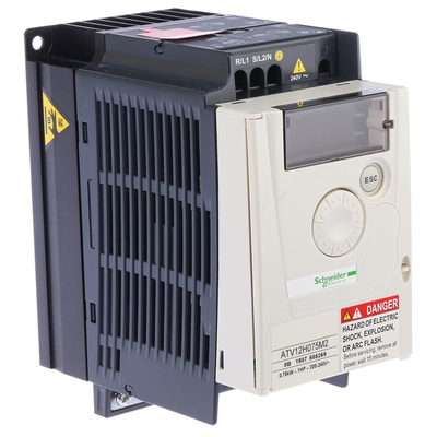 Schneider Electric Inverter Drive, 0.75 kW, 1 Phase, 230 V ac, 8.5 A, ATV 12 Series