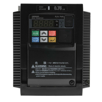 Omron Inverter Drive, 0.75 kW, 3 Phase, 400 V ac, 3.4 A, 3G3MX2 Series