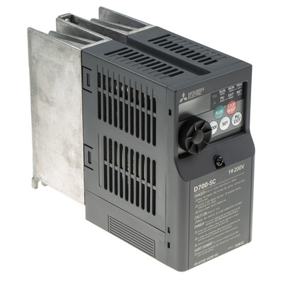 Mitsubishi Inverter Drive, 0.75 kW, 1 Phase, 230 V ac, 4.2 A, FR-D720S Series