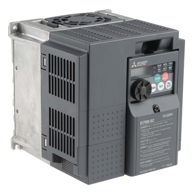 Mitsubishi Inverter Drive, 2.2 kW, 1 Phase, 230 V ac, 10 A, FR-D720S Series