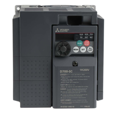 Mitsubishi Inverter Drive, 2.2 kW, 1 Phase, 230 V ac, 10 A, FR-D720S Series