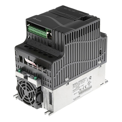 Delta Electronics Inverter Drive, 2.2 kW, 1 Phase, 230 V ac, 15 A, 24 A, VFD-E Series