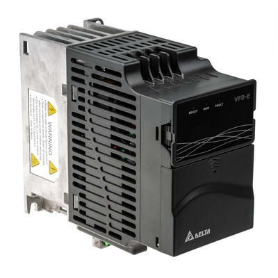 Delta Electronics Inverter Drive, 0.75 kW, 3 Phase, 460 V ac, 3.2 A, VFD-E Series
