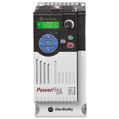 Allen Bradley Inverter Drive, 4 kW, 3 Phase, 400 V ac, 10.5 A, PowerFlex 523 Series