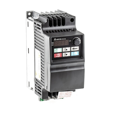 Delta Electronics Inverter Drive, 0.75 kW, 3 Phase, 400 V ac, 3.2 A, VFD-EL Series
