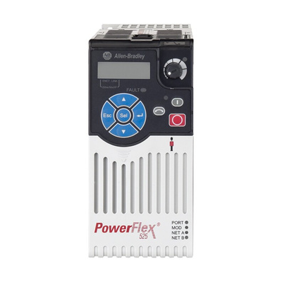 Allen Bradley Inverter Drive, 0.75 kW, 1 Phase, 240 V ac, 4.8 A, PowerFlex 525 Series