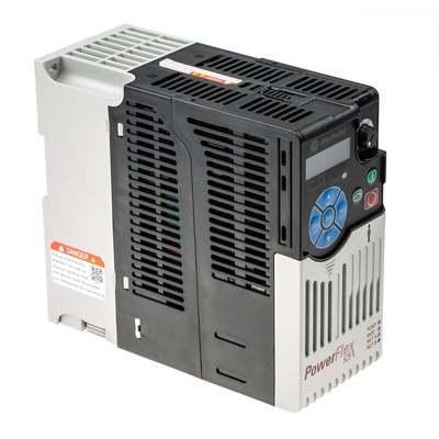 Allen Bradley Inverter Drive, 0.4 kW, 3 Phase, 400 V ac, 1.4 A, PowerFlex 525 Series