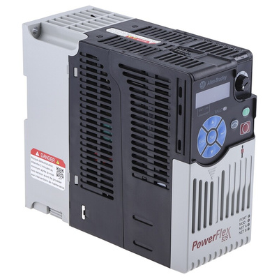 Allen Bradley Inverter Drive, 0.75 kW, 3 Phase, 480 V ac, 2.3 A, PowerFlex 525 Series