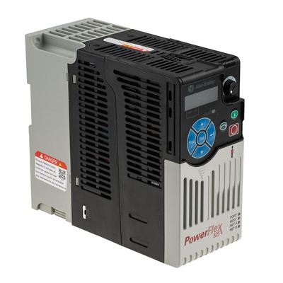 Allen Bradley Inverter Drive, 1.5 kW, 3 Phase, 400 V ac, 4 A, PowerFlex 525 Series