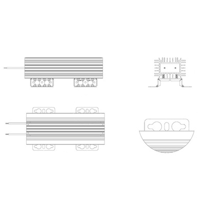 Danotherm CBR-H225 Series Wire Lead Wire Wound Braking Resistor, 10Ω ±10% 400W