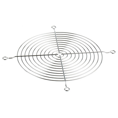 RS PRO Steel Finger Guard for 180mm Fans, 153mm Hole Spacing, 169.6 x 169.6mm