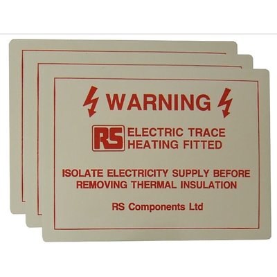 RS PRO Self Regulating Trace Heating Kit, 10W/m, 110V ac, Maximum of +80 (Un-Energised) °C, 100m
