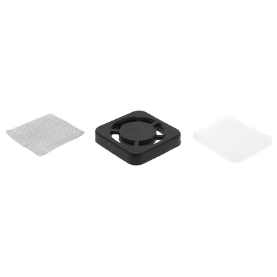 Essentra Fan Filter for 40mm Fans, PET, Stainless Steel Filter, Glass Fibre Reinforced Nylon Frame, 46.5 x 46.5mm