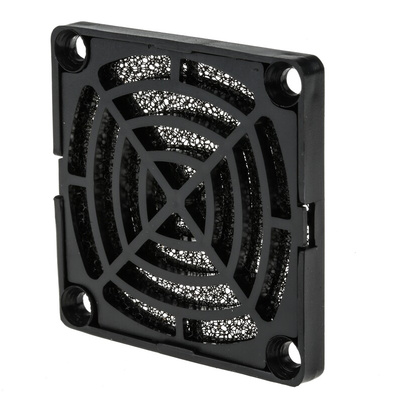 RS PRO Fan Filter for 60mm Fans, PUR Filter, ABS Frame, 60 x 60mm