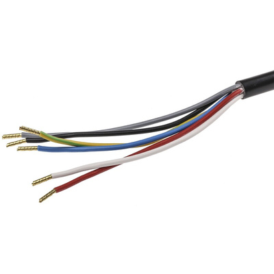 Fan Lead Power, 1000mm, for use with ebm-papst D2E146-HR Centrifugal Fans, ebm-papst D2E146-HS Centrifugal Fans,