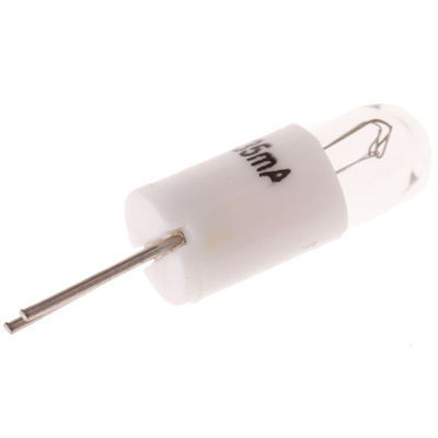 RS PRO Bi-Pin Indicator Light, Clear, 24 V, 35 mA, 7500h