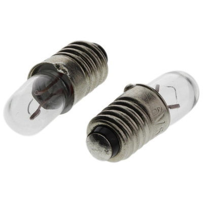 RS PRO E5 Indicator Light, Clear, 6 V, 55 mA