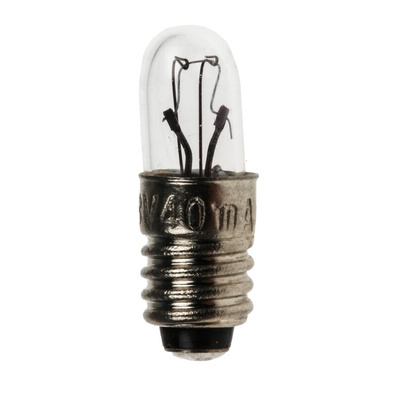 RS PRO E5 Indicator Light, Clear, 28 V, 40 mA, 4000h