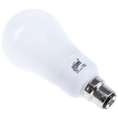 B22 Oval Shape CFL Bulb, 15 W, 2700K, Warm White Colour Tone
