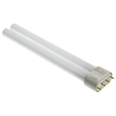 2G11 Twin Tube Shape CFL Bulb, 18 W, 3000K, Warm White Colour Tone