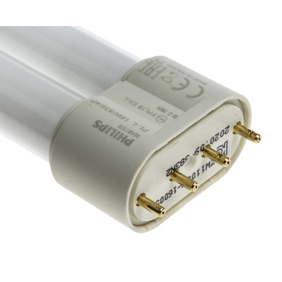 2G11 Twin Tube Shape CFL Bulb, 18 W, 3000K, Warm White Colour Tone