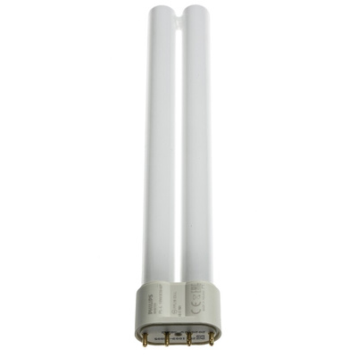 2G11 Twin Tube Shape CFL Bulb, 18 W, 3000K, Warm White Colour Tone