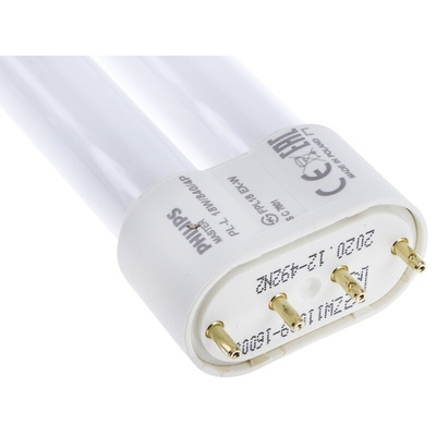 2G11 Twin Tube Shape CFL Bulb, 18 W, 4000K, Cool White Colour Tone