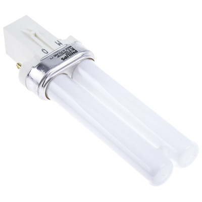 G23 Twin Tube Shape CFL Bulb, 5 W, 2700K, Warm White Colour Tone