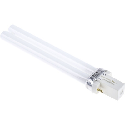 G23 Twin Tube Shape CFL Bulb, 9 W, 2700K, Warm White Colour Tone