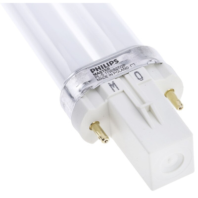 G23 Twin Tube Shape CFL Bulb, 11 W, 2700K, Warm White Colour Tone