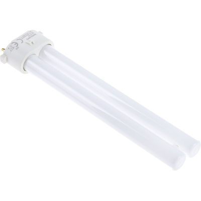 2G7 Twin Tube Shape CFL Bulb, 9 W, 2700K, Warm White Colour Tone