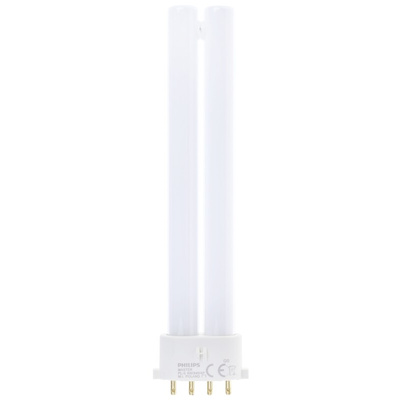 2G7 Twin Tube Shape CFL Bulb, 9 W, 2700K, Warm White Colour Tone