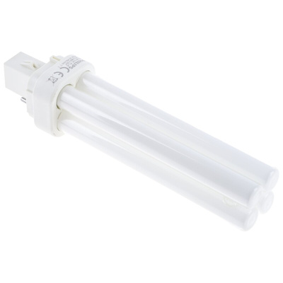 G24d-2 2D Shape CFL Bulb, 18 W, 2700K, Warm White Colour Tone