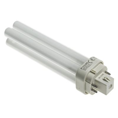 G24q-2 2D Shape CFL Bulb, 18 W, 2700K, Warm White Colour Tone