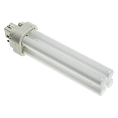 G24q-2 2D Shape CFL Bulb, 18 W, 2700K, Warm White Colour Tone