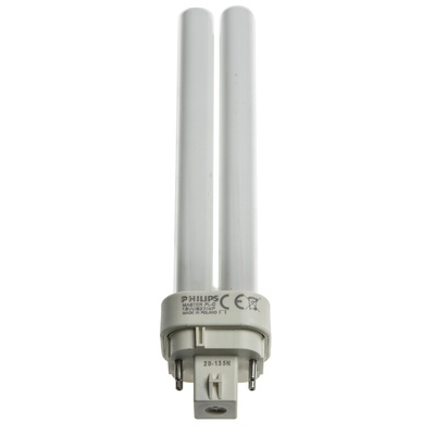 G24q-2 2D Shape CFL Bulb, 18 W, 2700K, Warm White Colour Tone