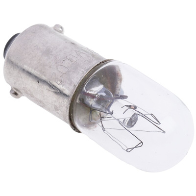 RS PRO BA9s Indicator Light, Clear, 130 V, 20 mA, 1000h