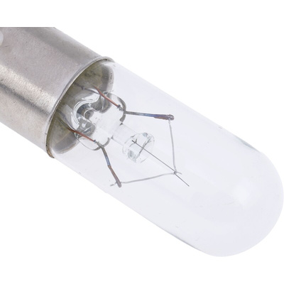 RS PRO BA15d Indicator Light, Clear, 24 V, 200 mA, 3000h