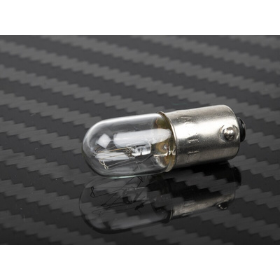 RS PRO BA9s Indicator Light, Clear, 130 V, 20 mA, 3000h